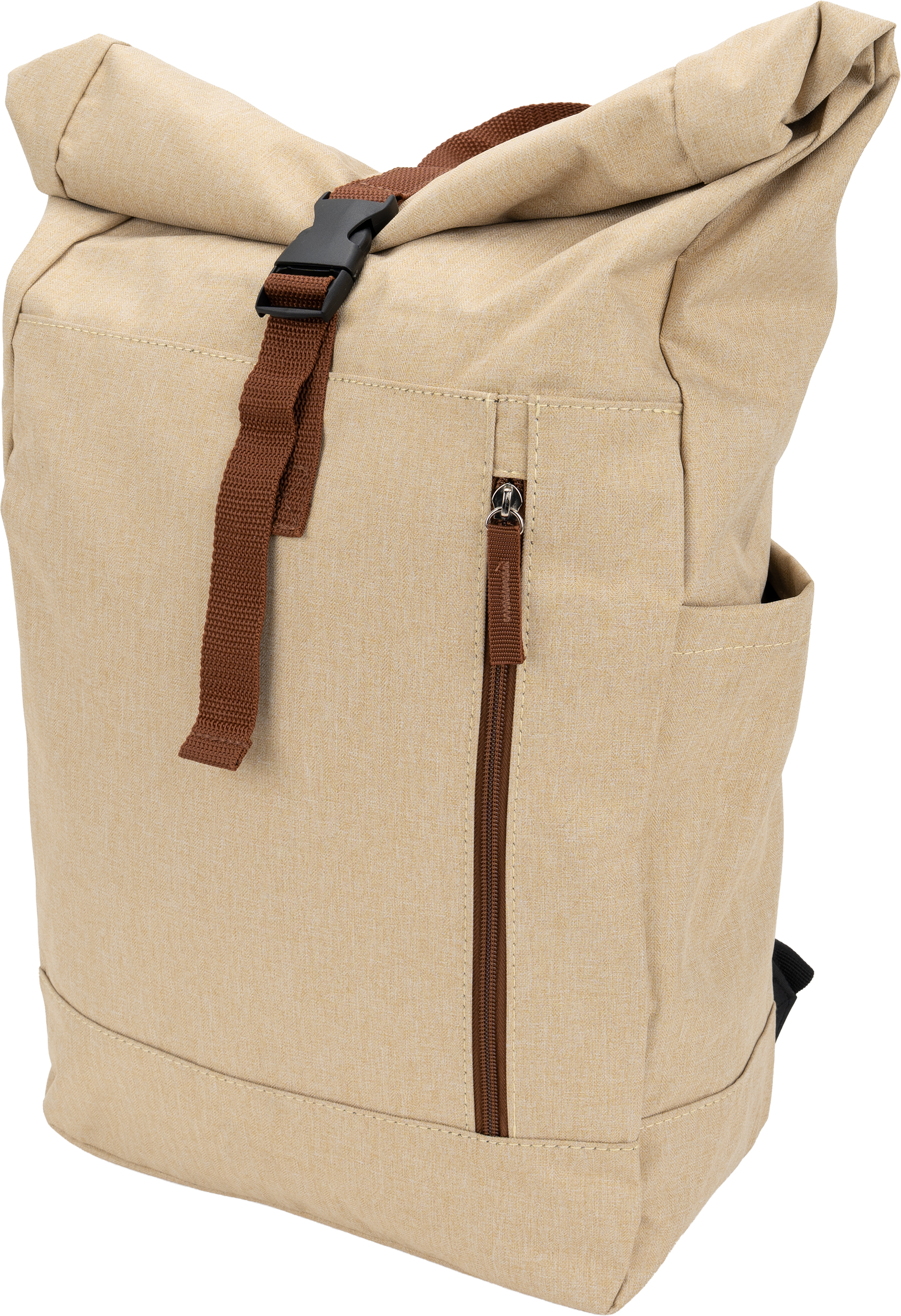 Plecak SALZBURG - z logo z własnym nadrukiem, kolor beżowy