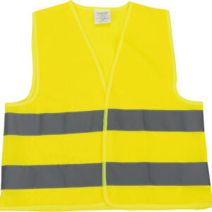 Kamizelka odblaskowa dziecięca ILO - z logo z własnym nadrukiem, kolor żółty