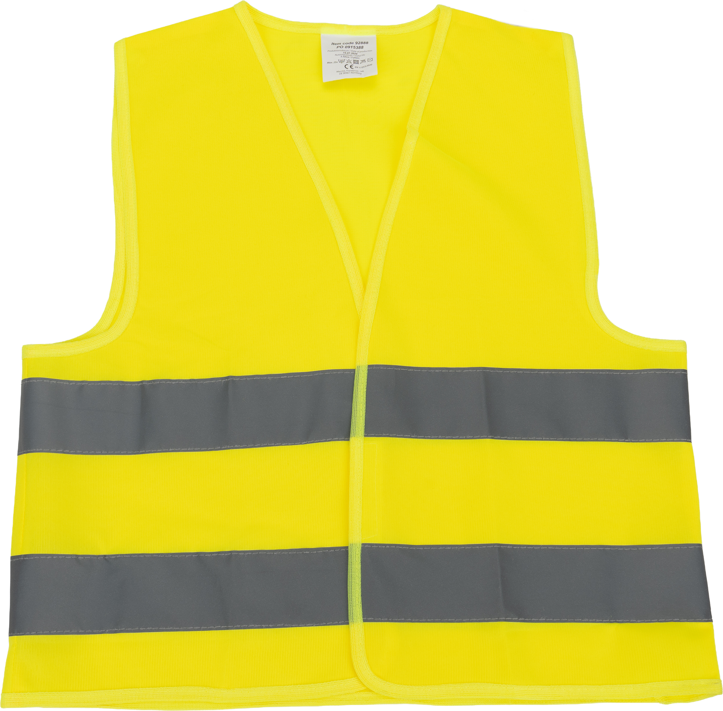 Kamizelka odblaskowa dziecięca ILO - z logo z własnym nadrukiem, kolor żółty