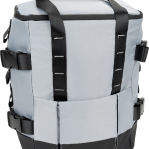 Plecak termiczny z nylonu z recyklingu SAINT HELENS MoLu - z logo z własnym nadrukiem, kolor szary