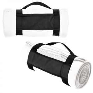 Koc z polaru NASHVILLE 170 g/m² - z logo z własnym nadrukiem, kolor biały