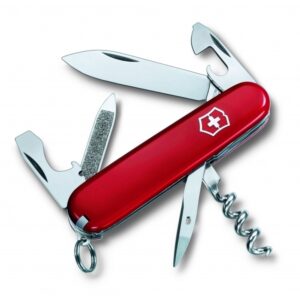 Scyzoryk Sportsman Victorinox - z logo z własnym nadrukiem, kolor czerwony