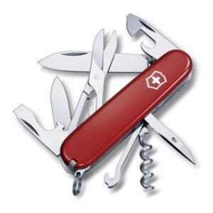 Scyzoryk Climber Victorinox - z logo z własnym nadrukiem, kolor czerwony