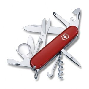Scyzoryk Explorer Victorinox - z logo z własnym nadrukiem, kolor czerwony