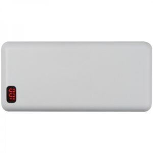 Power bank 20000 mAh CRACOW - z logo z własnym nadrukiem, kolor biały