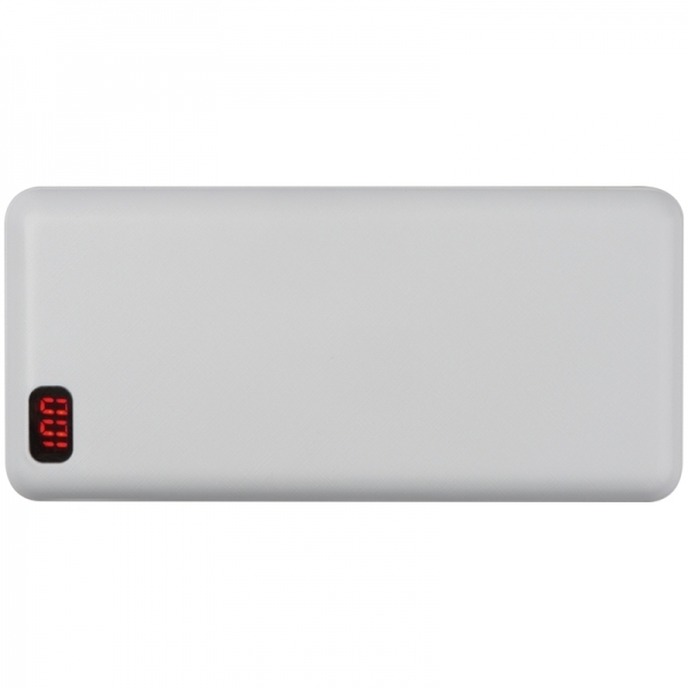 Power bank 20000 mAh CRACOW - z logo z własnym nadrukiem, kolor biały