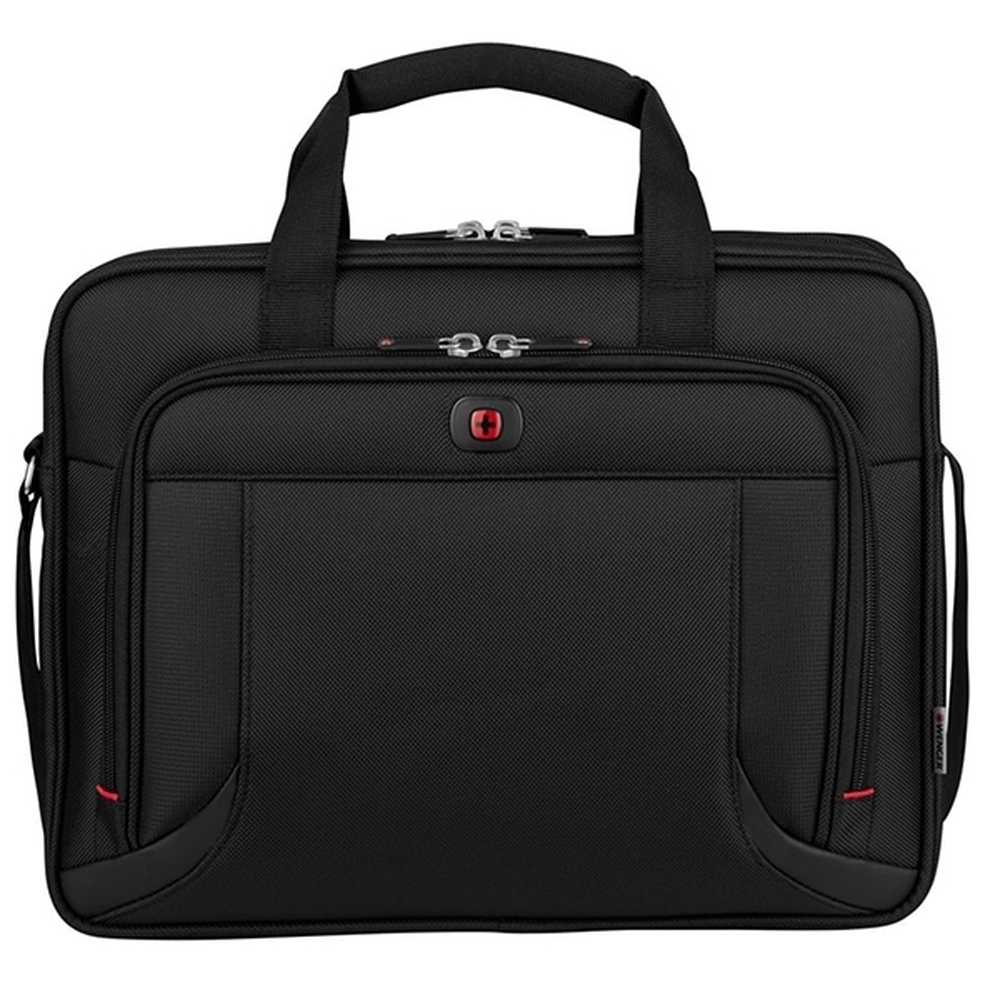Torba na laptopa Wenger Prospectus 16'' - z logo z własnym nadrukiem, kolor czarny