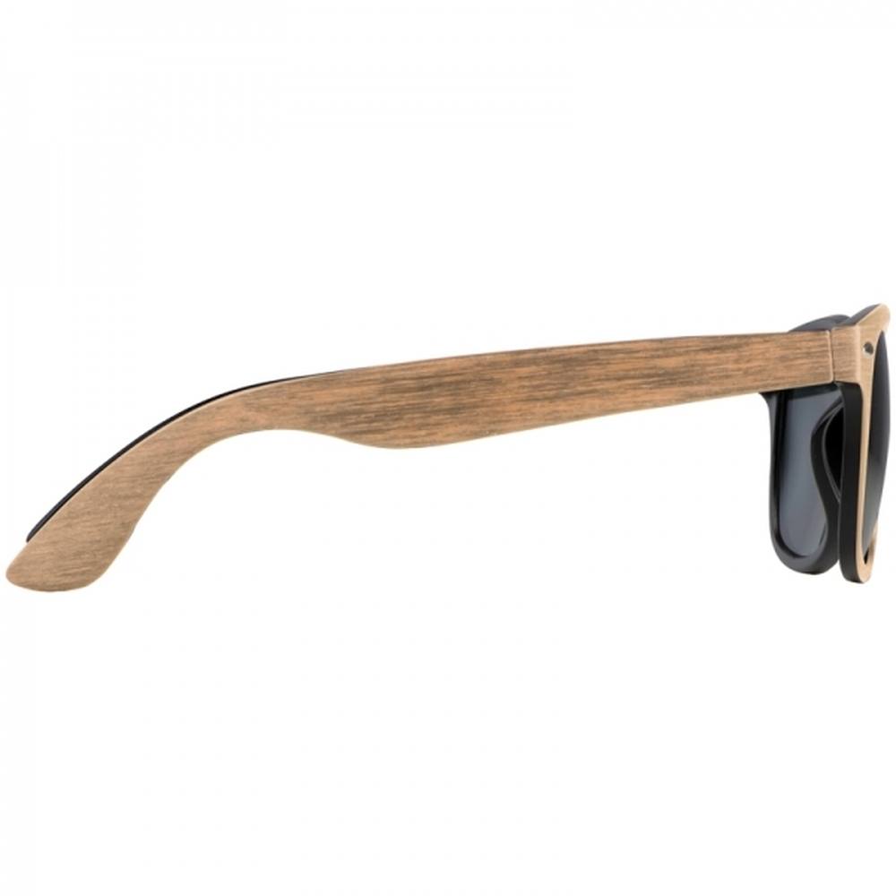 Okulary przeciwsłoneczne WOODLOOK - z logo z własnym nadrukiem, kolor beżowy