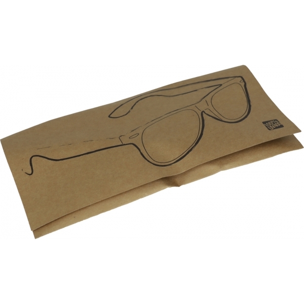 Okulary przeciwsłoneczne WOODLOOK - z logo z własnym nadrukiem, kolor beżowy