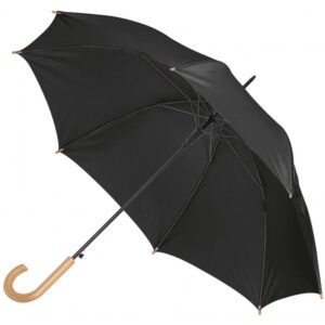 Parasol automatyczny Ø105 cm STOCKPORT - z logo z własnym nadrukiem, kolor czarny