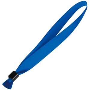 Opaska na rękę MANSFIELD - z logo z własnym nadrukiem, kolor niebieski