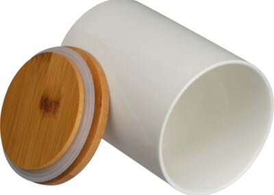 Pojemnik na żywność 750 ml NIJMEGEN - z logo z własnym nadrukiem, kolor biały