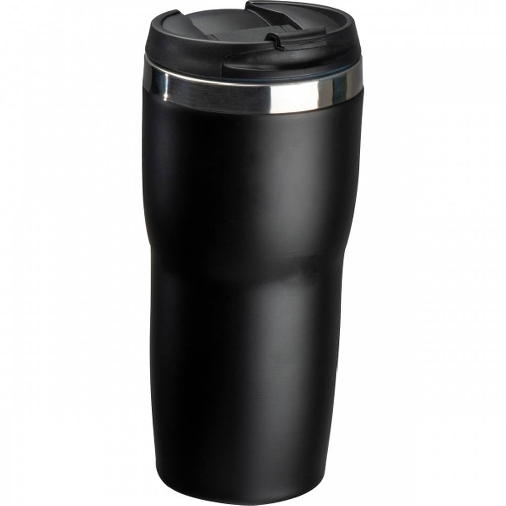 Kubek termiczny ZADAR 400 ml - z logo z własnym nadrukiem, kolor czarny
