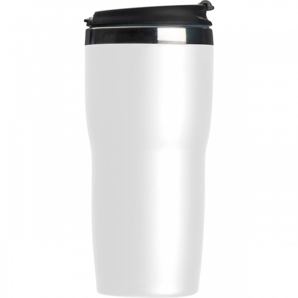 Kubek termiczny ZADAR 400 ml - z logo z własnym nadrukiem, kolor biały