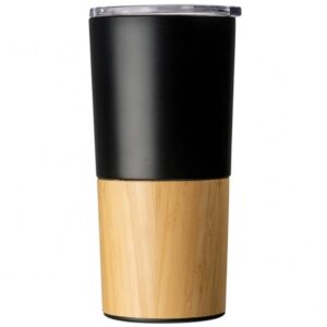 Kubek termiczny CASENA 500 ml - z logo z własnym nadrukiem, kolor czarny