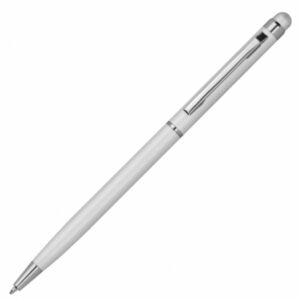 Długopis metalowy touch pen CATANIA - z logo z własnym nadrukiem, kolor szary