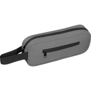 Kosmetyczka rPET NEUCHATEL - z logo z własnym nadrukiem, kolor szary