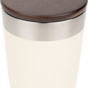 Kubek termiczny stalowy z recyklingu PORTOFINO MoLu 300 ml - z logo z własnym nadrukiem, kolor biały