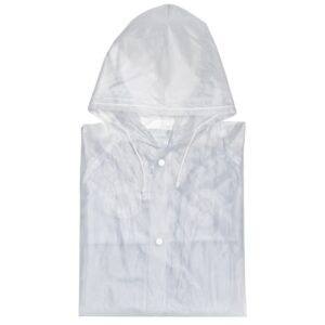 Płaszcz przeciwdeszczowy CLERMONT-FERRAND - z logo z własnym nadrukiem, kolor przeźroczysty