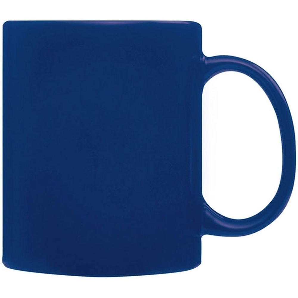 Kubek ceramiczny do sublimacji zmieniający kolor SIRMIONE 300 ml - z logo z własnym nadrukiem, kolor niebieski
