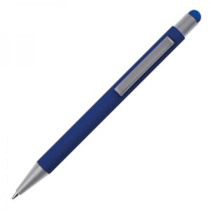 Długopis metalowy touch pen SALT LAKE CITY - z logo z własnym nadrukiem, kolor niebieski