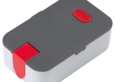 Lunch box 850 ml GOYA - z logo z własnym nadrukiem, kolor czerwony