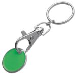 zielony Brelok metalowy z żetonem ARRAS – z logo