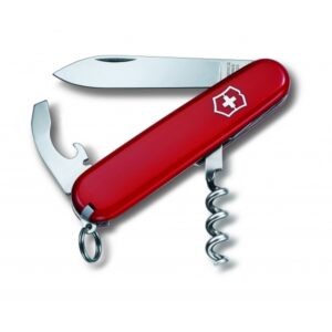 Scyzoryk Waiter Victorinox - z logo z własnym nadrukiem, kolor czerwony