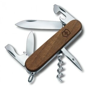 Scyzoryk Spartan Wood Victorinox - z logo z własnym nadrukiem, kolor brązowy