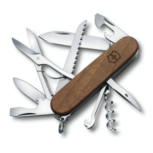 Scyzoryk Huntsman Wood Victorinox - z logo z własnym nadrukiem, kolor brązowy