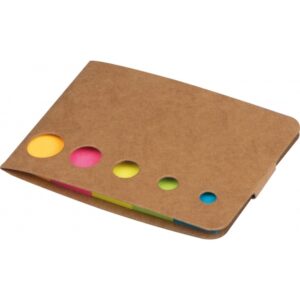 Karteczki do markowania HUNTSVILLE - z logo z własnym nadrukiem, kolor beżowy