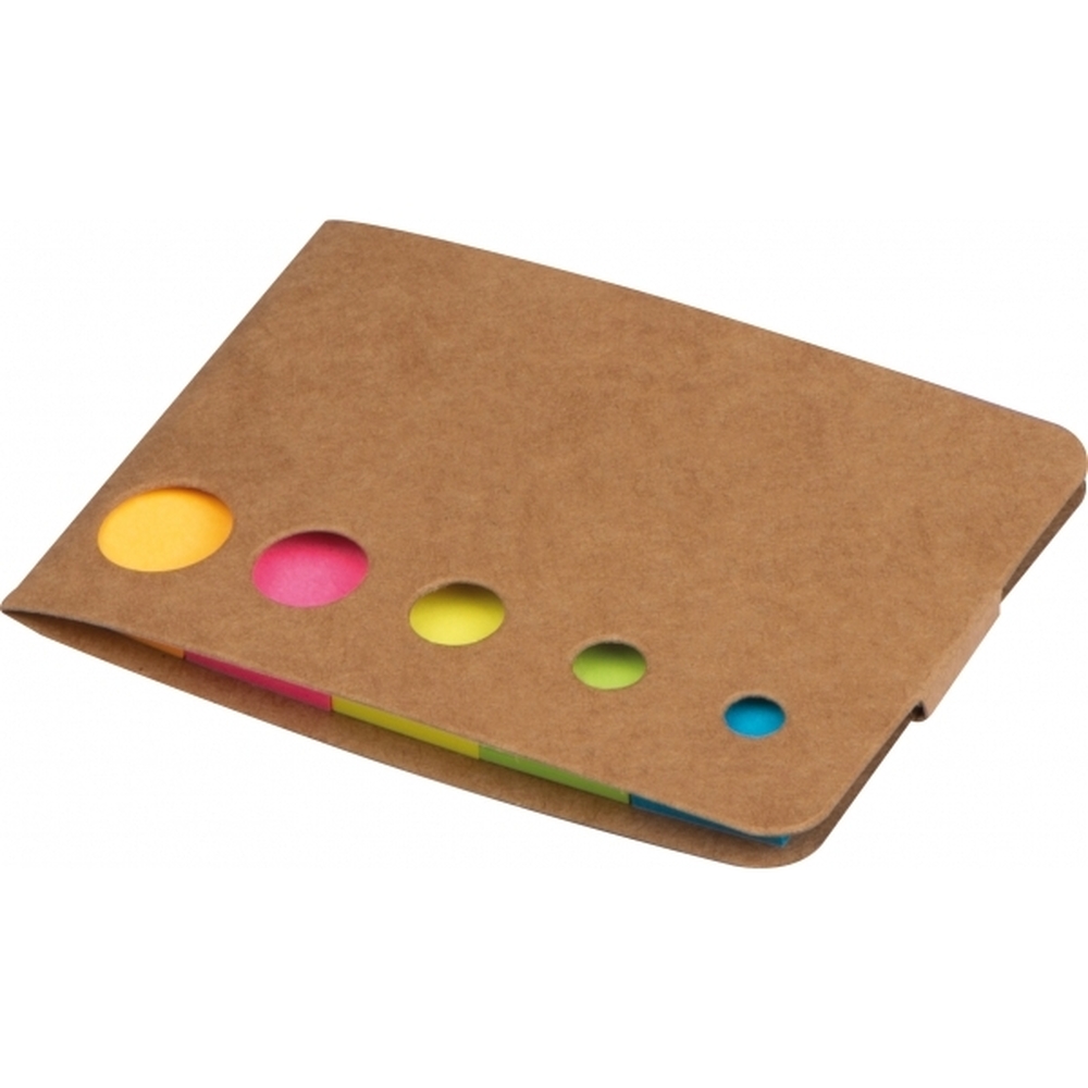 Karteczki do markowania HUNTSVILLE - z logo z własnym nadrukiem, kolor beżowy