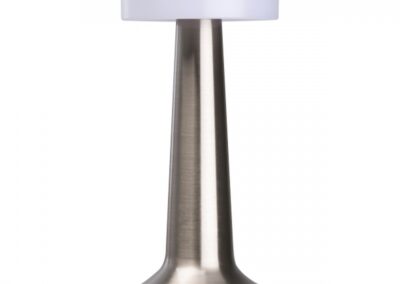 Lampka stojąca POZNAN - z logo z własnym nadrukiem, kolor szary