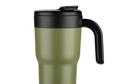 Kubek termiczny TUVO 530 ml z własnym nadrukiem, kolor oliwkowy