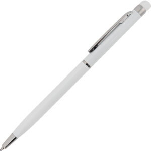 Długopis metalowy touch pen NEW ORLEANS - z logo z własnym nadrukiem, kolor biały