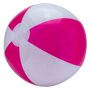 Piłka plażowa Ø 26cm KEY WEST - z logo z własnym nadrukiem, kolor różowy