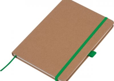 Notes A5 z papieru z recyklingu BOURNEMOUTH - z logo z własnym nadrukiem
