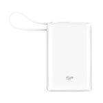 biały Power bank 10000 mAh CP10 Silicon Power – z logo