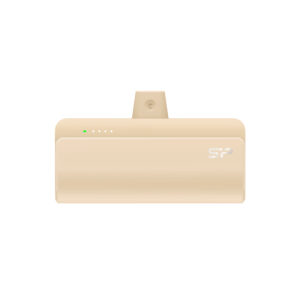 Power bank QD50 5000 mAh Silicon Power - z logo z własnym nadrukiem, kolor beżowy