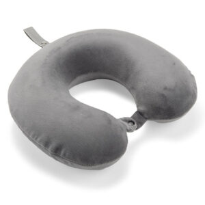 Poduszka podróżna PULIA 2 z własnym nadrukiem, kolor szary