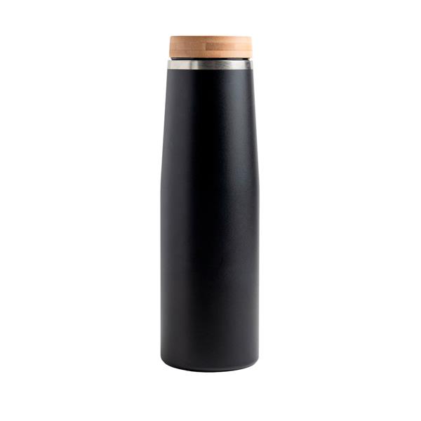 Butelka termiczna 550 ml / Bambottle z własnym nadrukiem, kolor Czarny