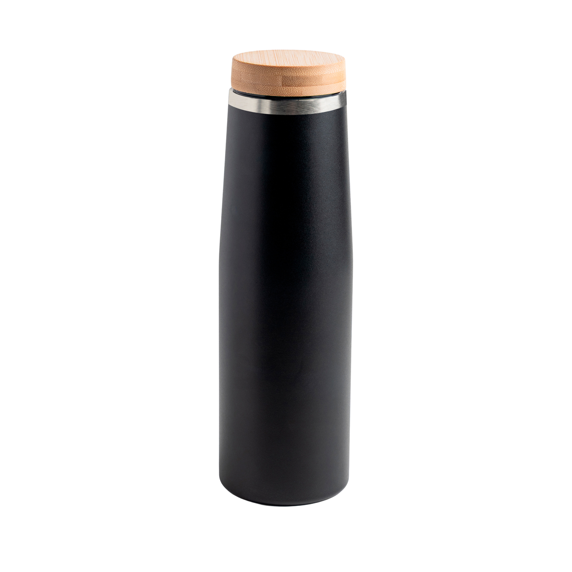 Butelka termiczna 550 ml / Bambottle z własnym nadrukiem, kolor Czarny