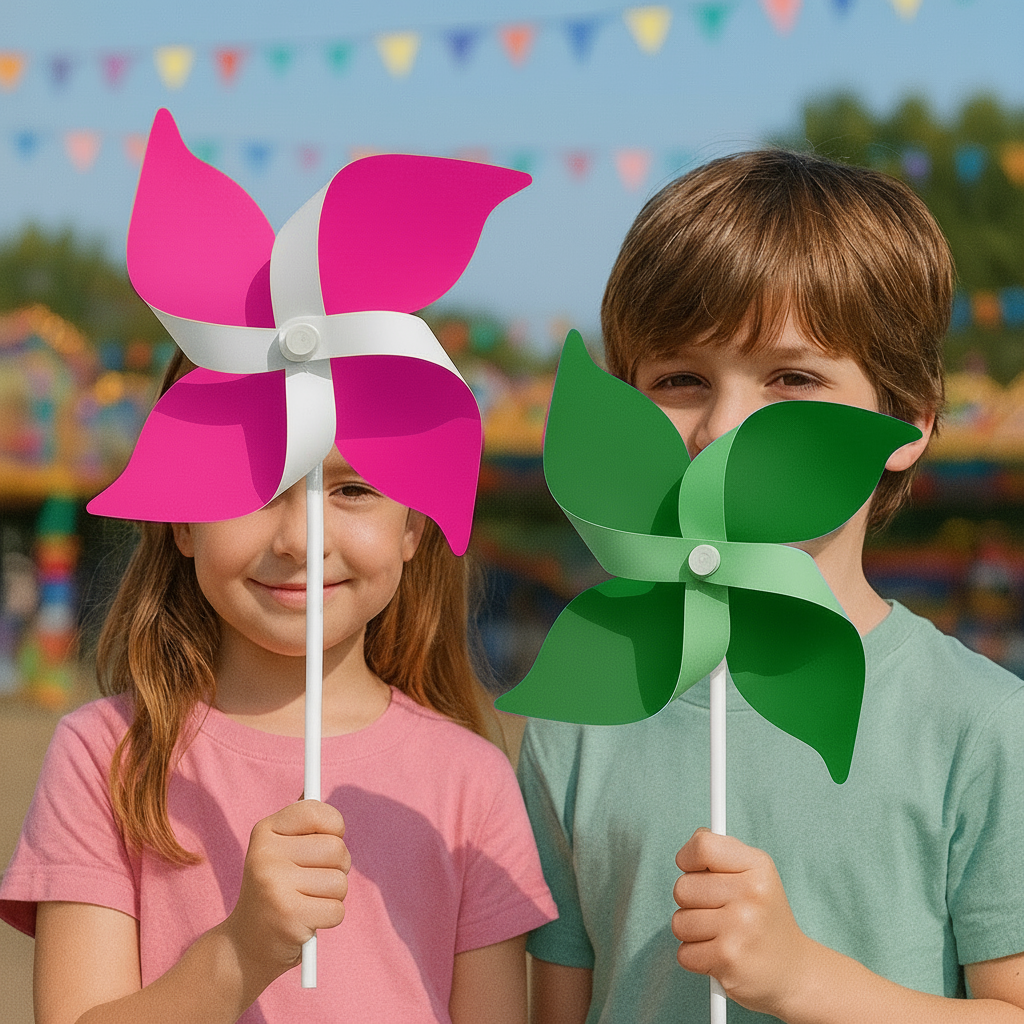 Papierowe wiatraczki z dowolnym nadrukiem z własnym nadrukiem