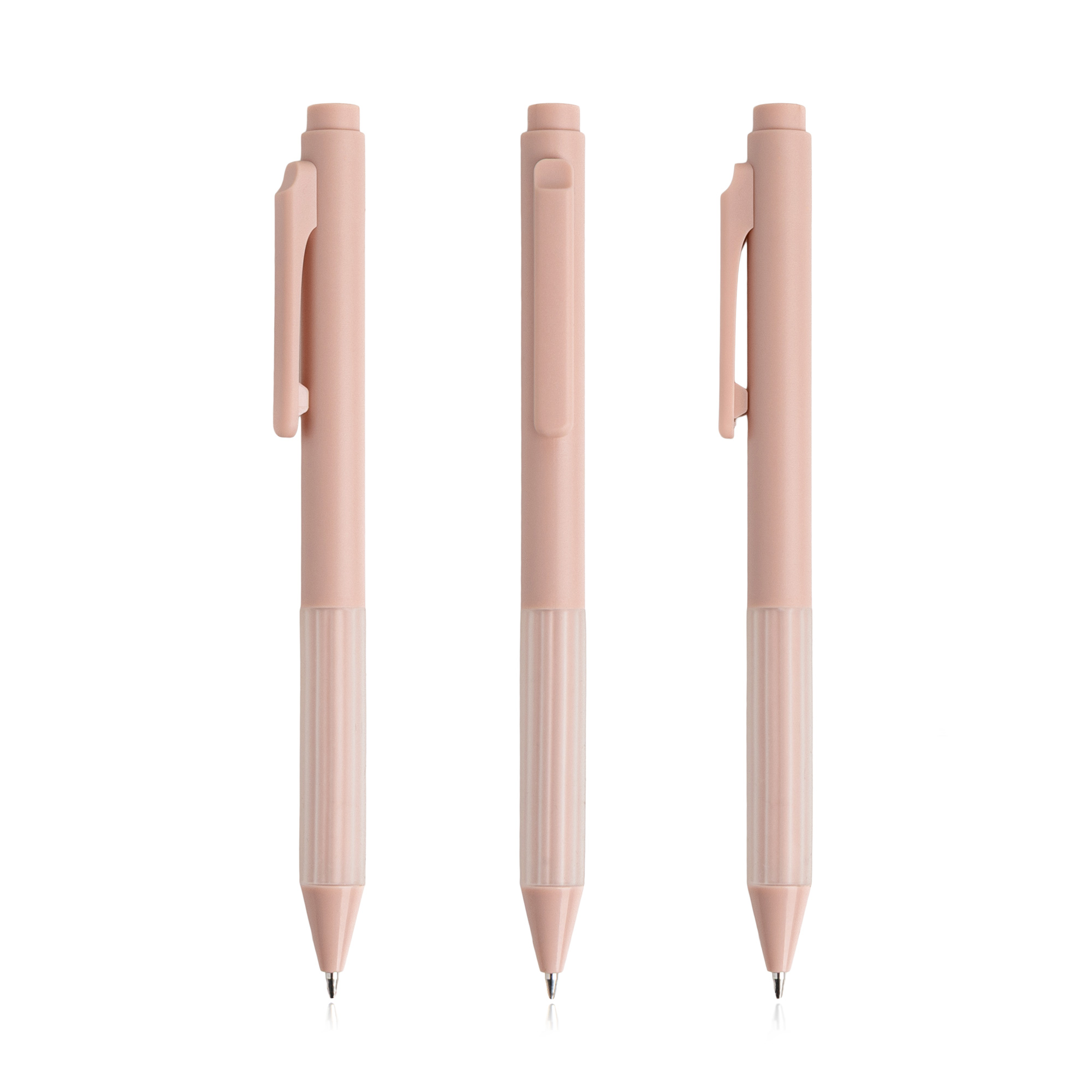 Długopis z recyklingowanego ABS / Silpulseaura z własnym nadrukiem, kolor Light Pink