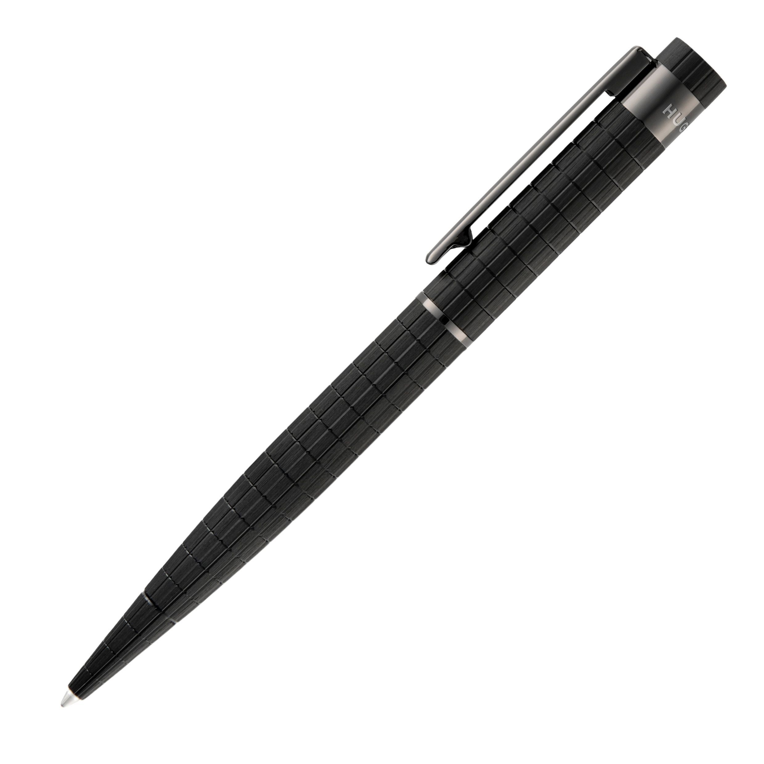 Długopis Loop Bauhaus Black z własnym nadrukiem, kolor Czarny