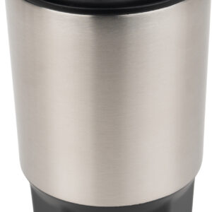 Kubek termiczny stalowy z recyklingu SAINT - JEROME MoLu 500 ml - z logo z własnym nadrukiem, kolor czarny