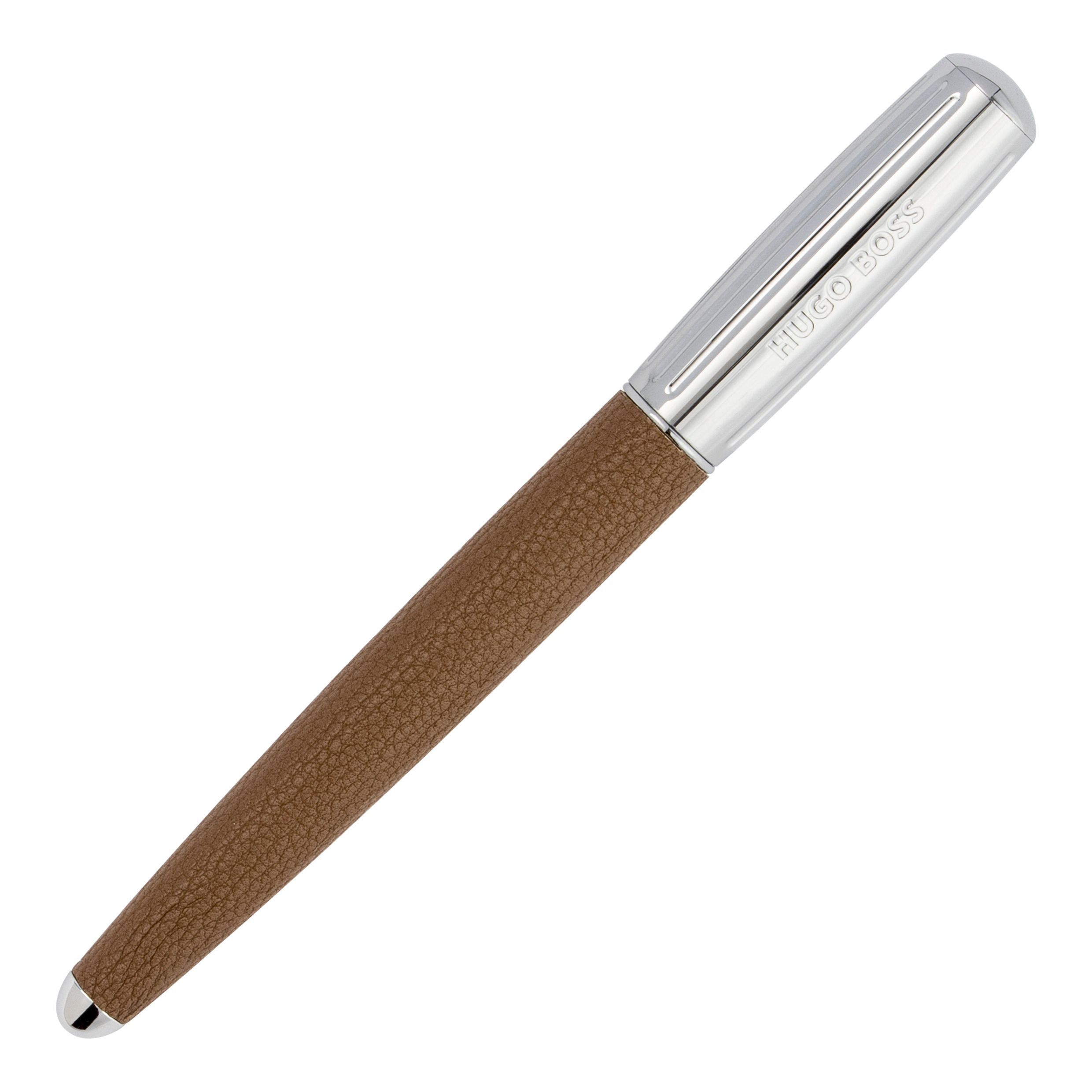 Pióro kulkowe Pure Iconic Camel z własnym nadrukiem, kolor Camel