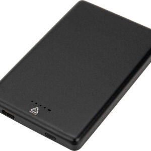 Power bank 5000 mAh z ładowarką indukcyjną Magsafe DONETSK - z logo z własnym nadrukiem, kolor czarny