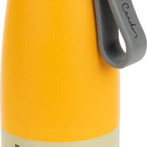 Butelka termiczna stalowa Pierre Cardin 650 ml - z logo z własnym nadrukiem, kolor żółty