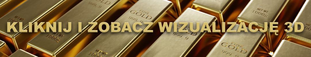 Wizualizacja druku ze złoceniem 3d